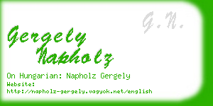 gergely napholz business card